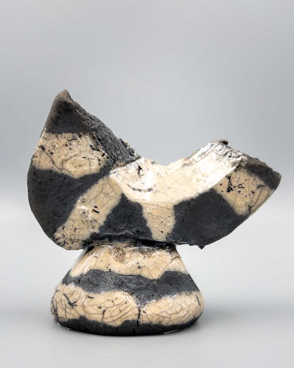 Raku Sculpture - 107 by Chris Heck, Image 3.
