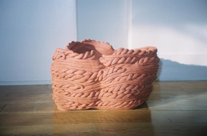 Medium Red Pot 2 by Elianah Sukoenig, Image 3.