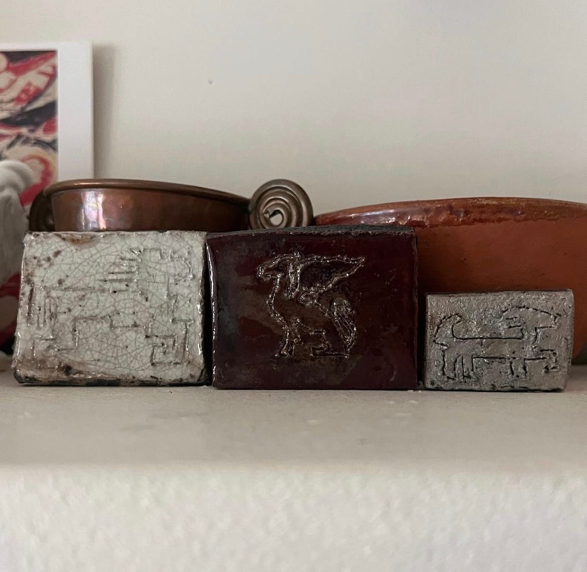 Raku Tiles by Elianah Sukoenig 