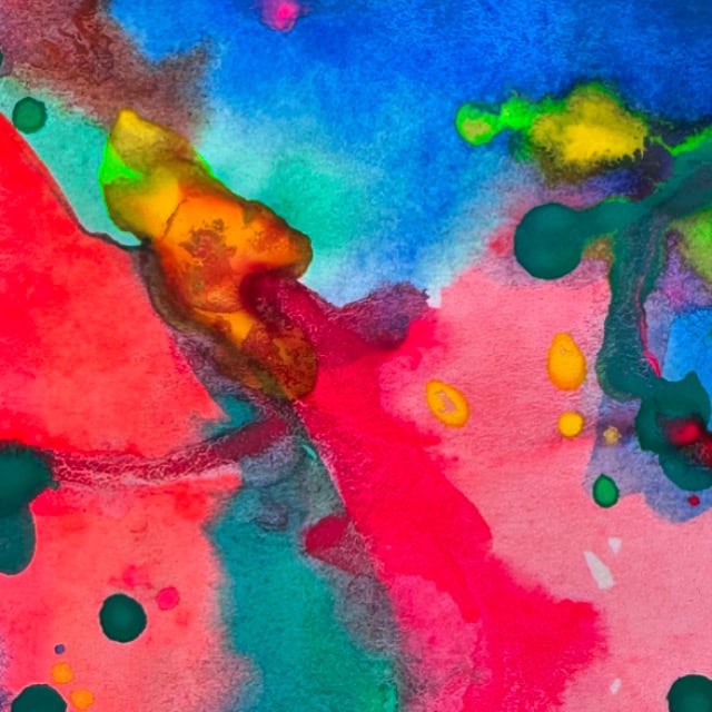 Splendor by Jen Haefeli  Image: Splendor, (Set of 3), Watercolor Abstract Painting on Paper, created by Artist Jen Haefeli