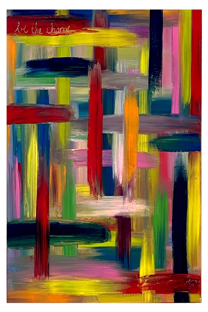 Be The Change by Jen Haefeli  Image: Be The Change
Created by InterArtist Jen Haefeli
Acrylic on Canvas
24" x 20" x 1.5 Gallery-Grade Canvas Panel
2004
$365

