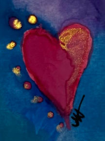 Dark Blue Heart by Jen Haefeli, Image 1.