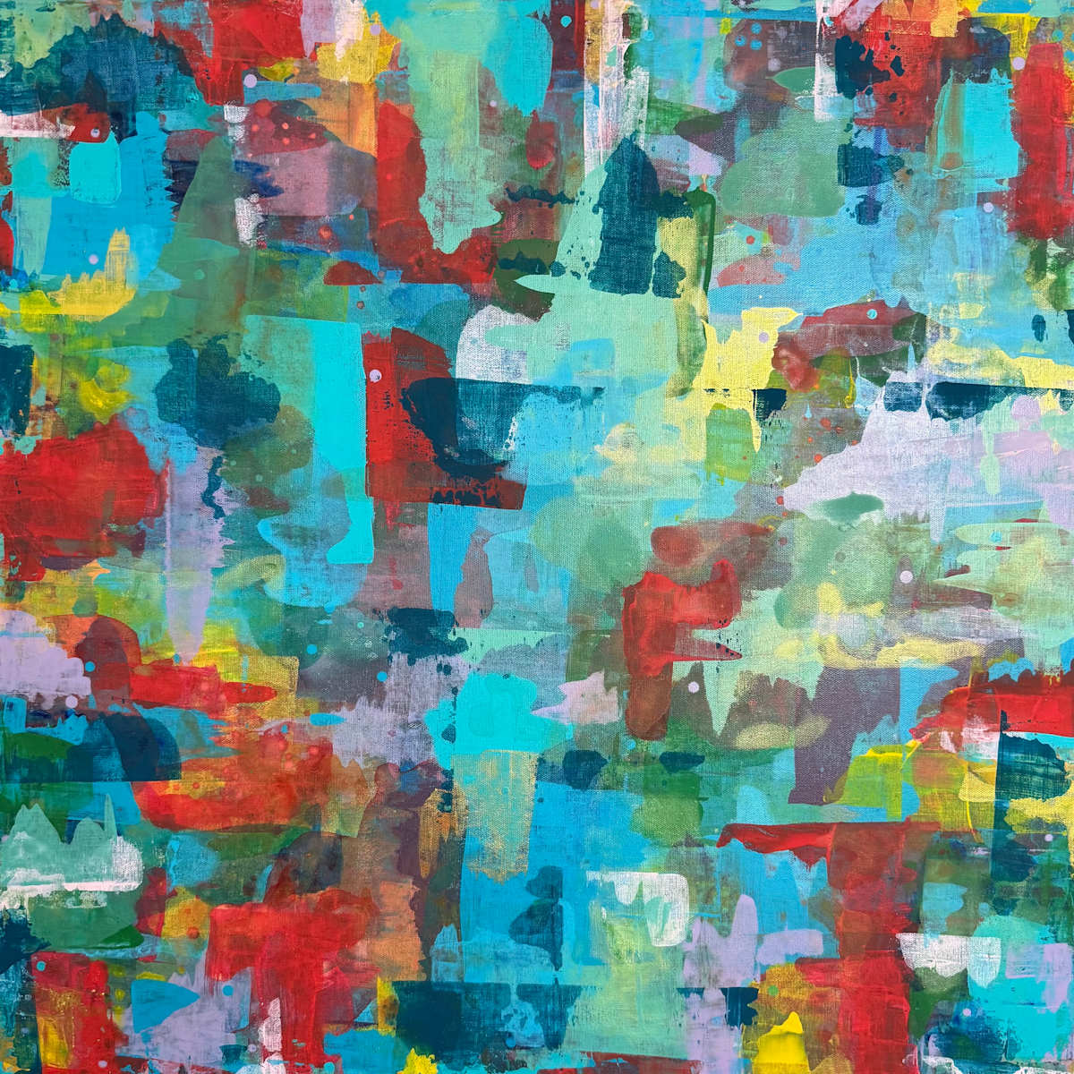 Farm to Table by Jen Haefeli  Image: Mixed Media Abstract Painting
30” x 30” x 2.25” 
Created by InterArtist Jen Haefeli
WildRootCreations®
Wild Root Creations.com
