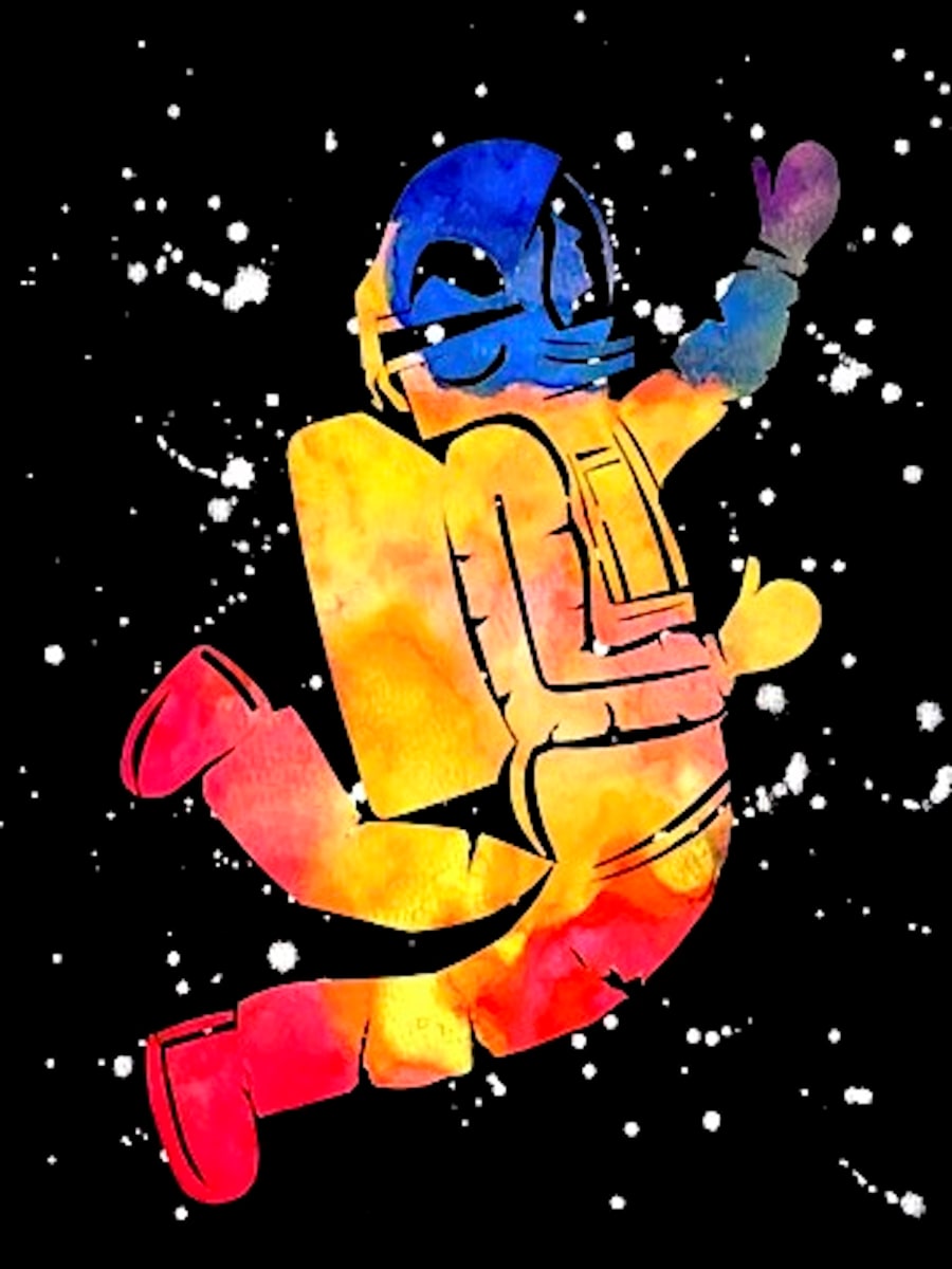 Reaching for Beauty (Astronaut) by Jen Haefeli  Image: Reaching For Beauty (Astronaut)