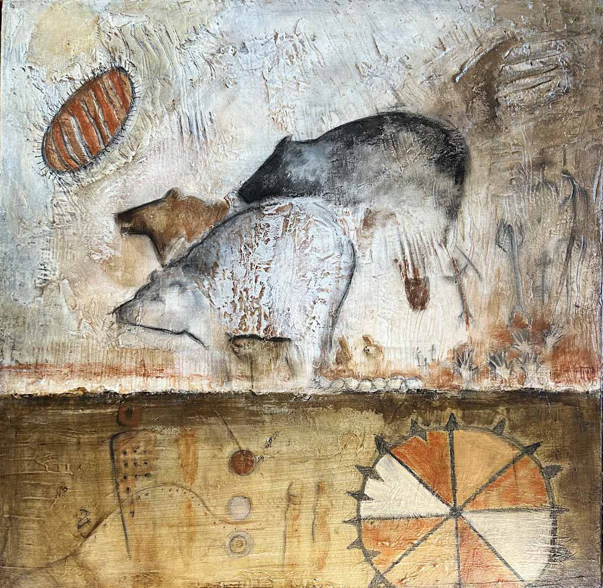 Ancient Art - Bear by CIndy Miller 