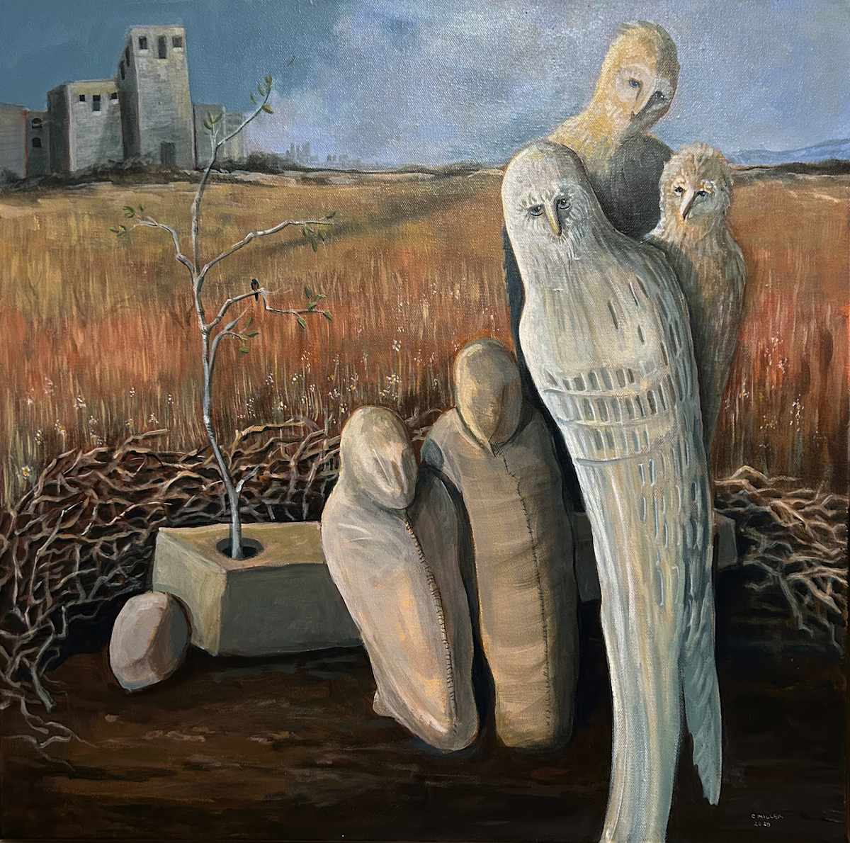 Surreal Birds by CIndy Miller 