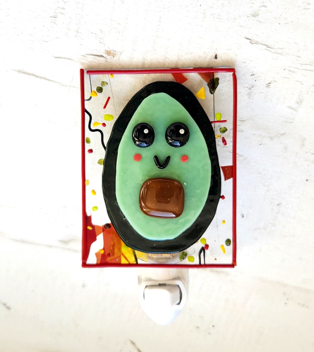 Red Bordered Avocado NL by Ashley Akerlund 