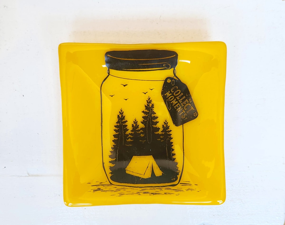 Make Memories Yellow Dish by Ashley Akerlund 