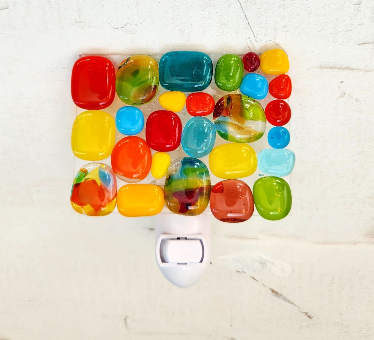 Rainbow Tye Dye Beaded Nightlight by Ashley Akerlund 