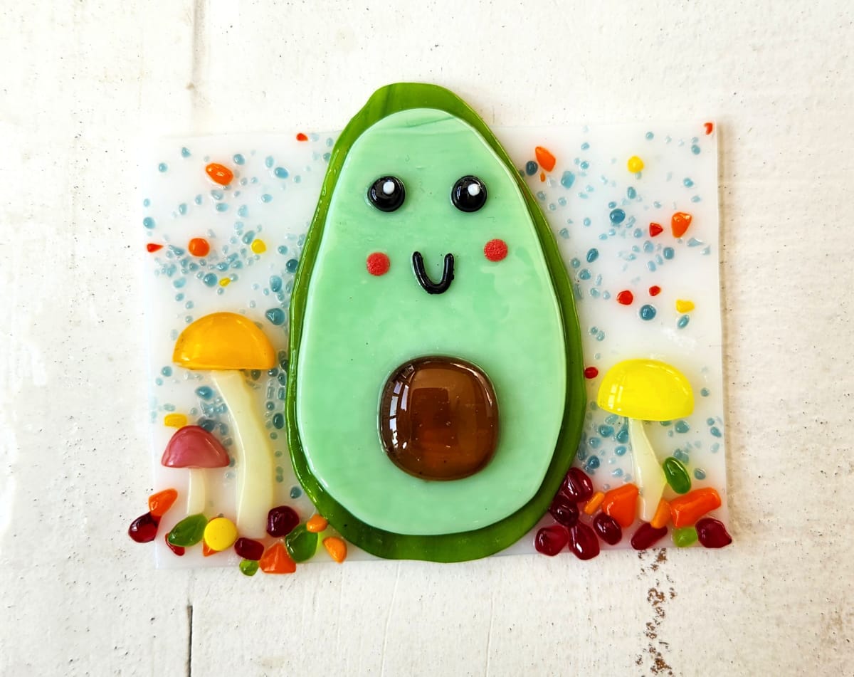 Avocado and Mushrooms Nightlight 2022 by Ashley Akerlund 