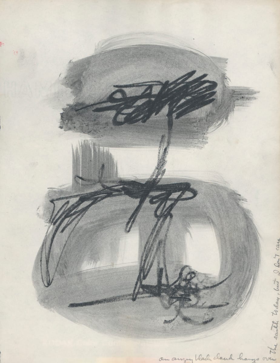 An Angry Black Cloud hangs over the Earth Today, but I don't care. by Margaret Dunham-Griggs 