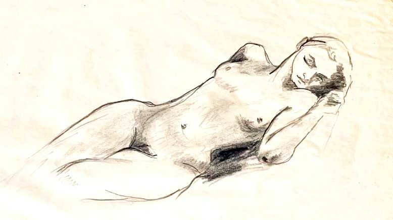 Nude #1, No. 50 original by Margaret Dunham-Griggs 