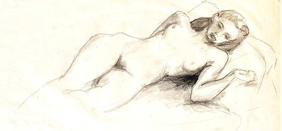 Nude #3, No. 52 original by Margaret Dunham-Griggs 
