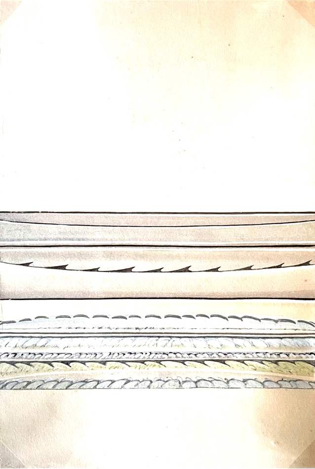 No. 63 original by Margaret Dunham-Griggs  Image: corner triangles are the sheet holder reflections