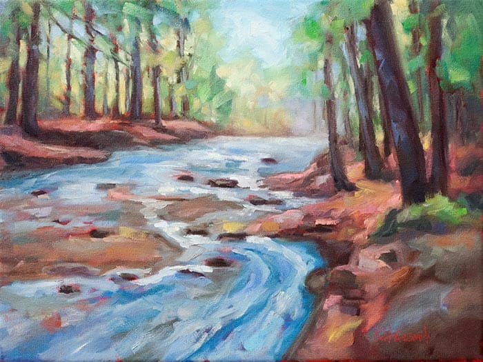 Study of Down by the River by Krista Hasson, Image 1.
