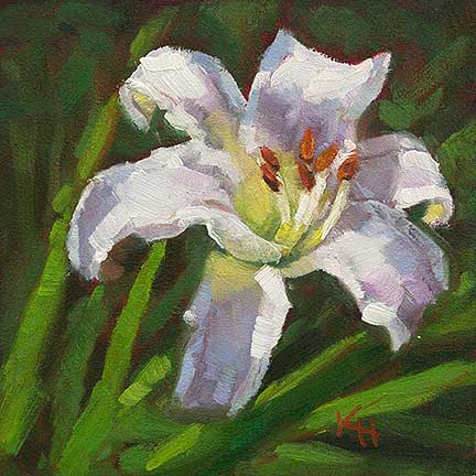 White Daylily by Krista Hasson 