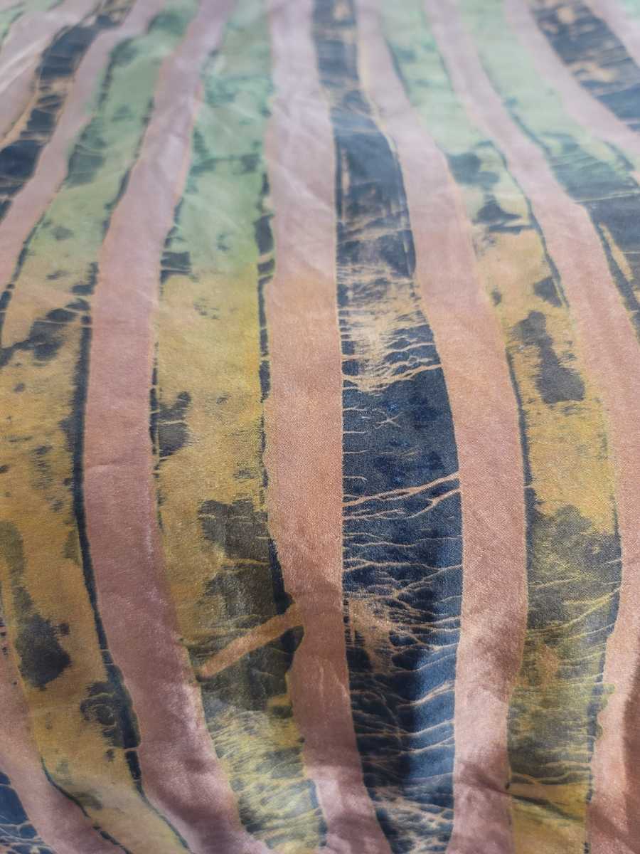 Batik Silk Scarf -  Multi colored Earth tone by Shayee Arts 