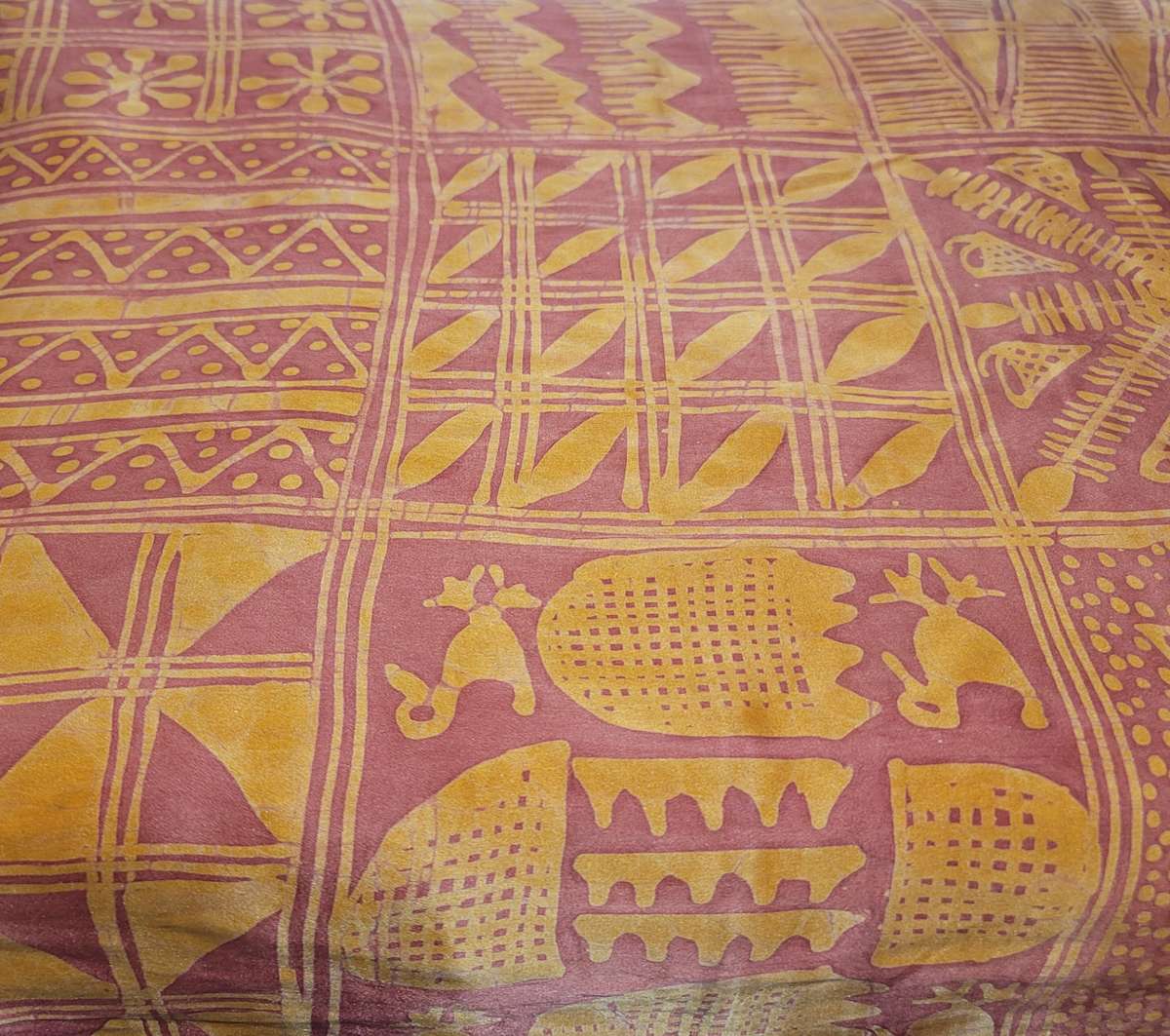 Batik Silk Scarf - Orange by Shayee Arts 