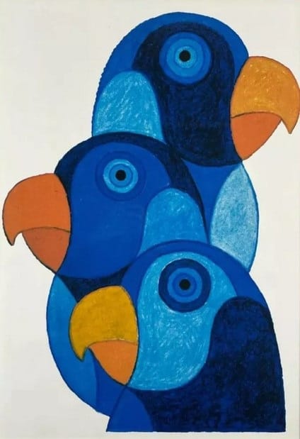 Perroquets Bleus by Philippe Barberousse, Image 1.