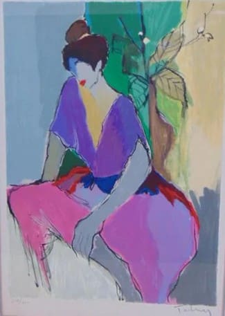 Seated Woman by Izaak Tarkay 