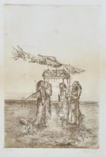 Scene from the Bible " The table" by Unknown 