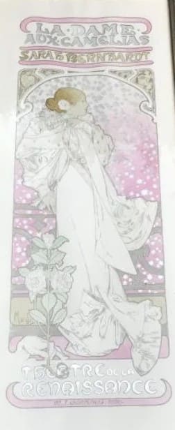 La dame aux camelias by Alphonse Mucha 