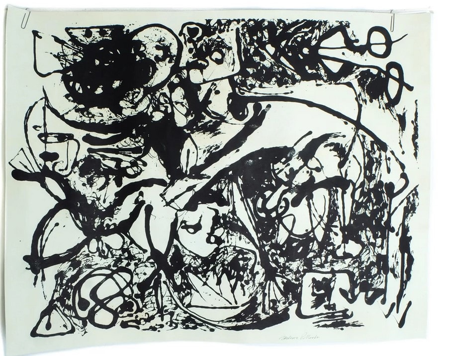 CR1092 (After painting Number 8, CR327) by Jackson Pollock 
