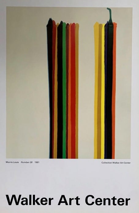 Number 28, Walker Art Center Poster by Morris Louis 