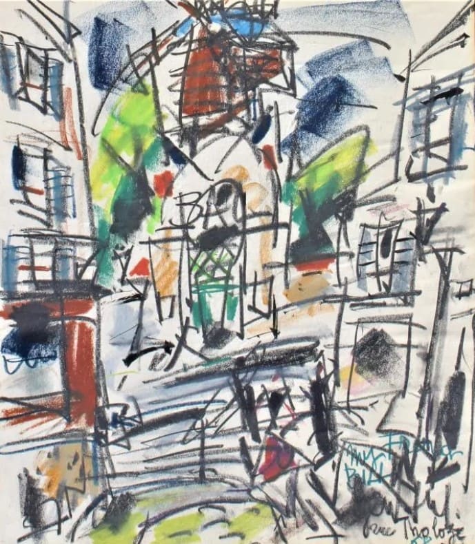 Rue Tholoze by Eugene (gen) Paul 