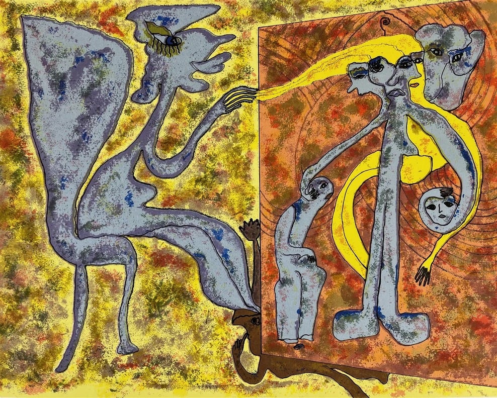 El autor ante su obra by Carmen Patier 