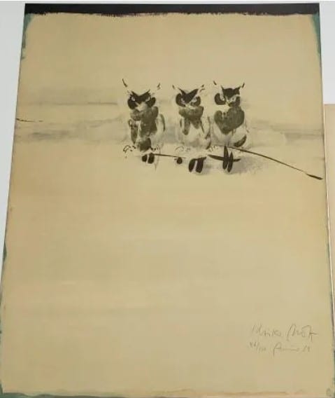 Three Owls by Kaiko Moti 