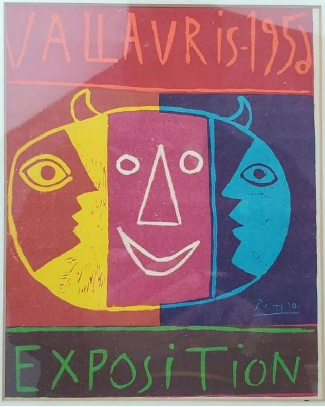Vallauris 1952 poster by Pablo Piacasso 