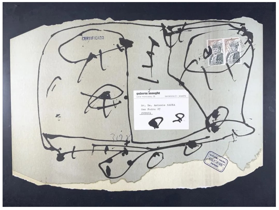 Superposicion by Antonio Saura 