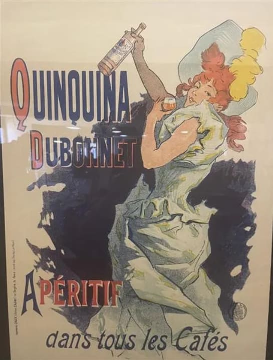 Quinquina Dubonnet advertising poster by Jules Chéret 