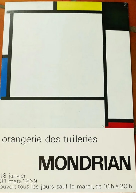 ORANGERIE DES TUILERIES 1969  poster by Piet Mondrian 