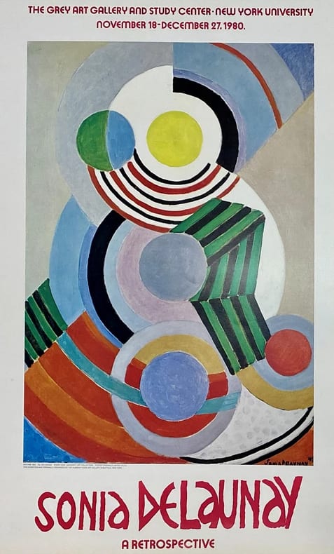 Retrospective poster by Sonia Delaunay 
