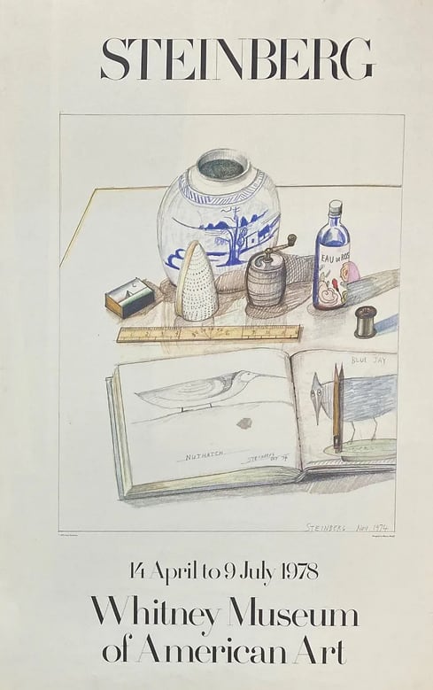 Whitney Museum Of American Art Poster 1978 by Saul Steinberg 