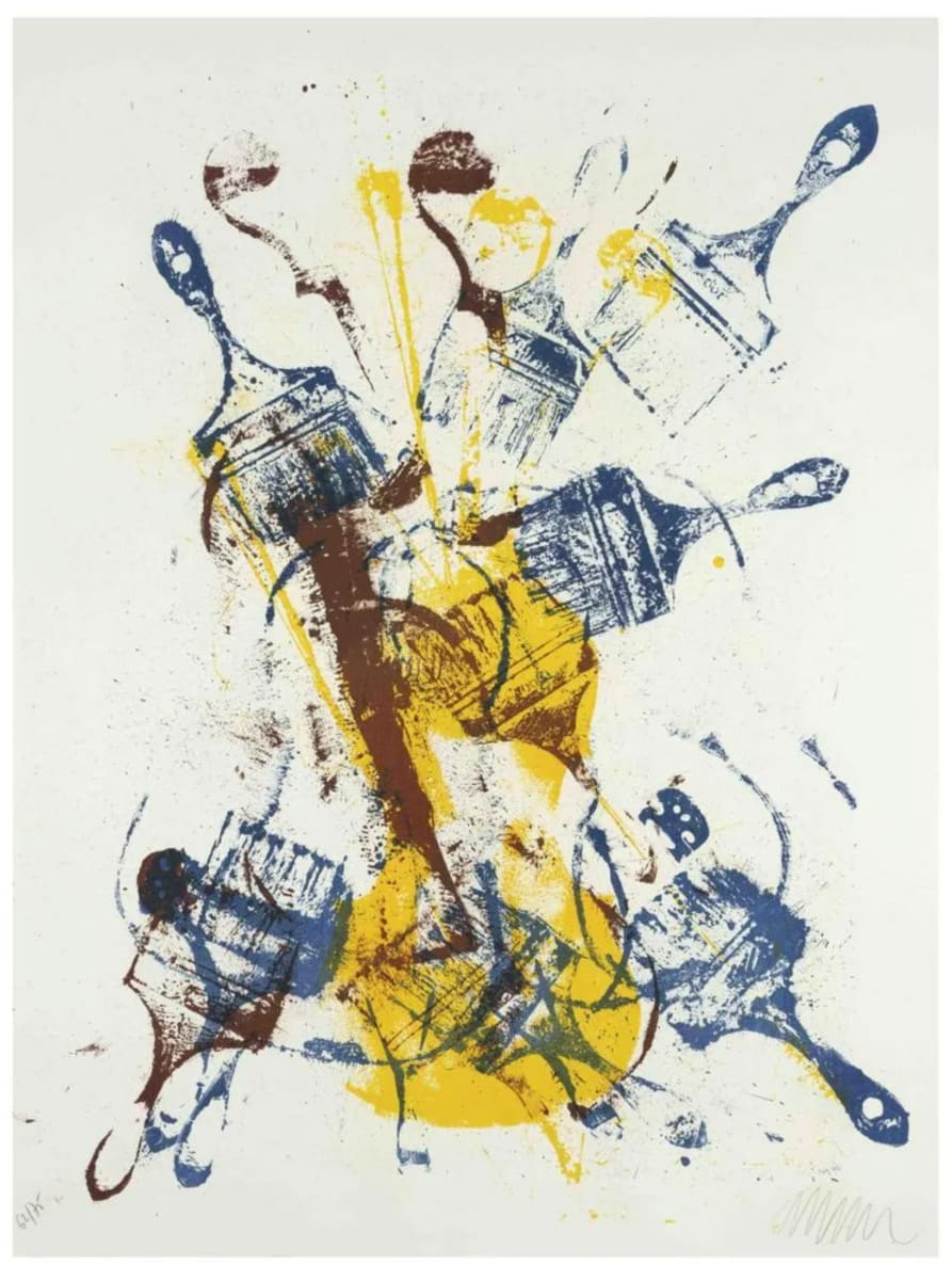 Composition with brushes by Pierre Fernandez Arman 