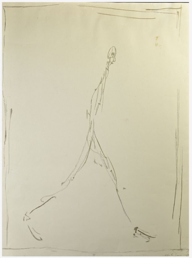 L'homme qui marche by Alberto Giacometti 