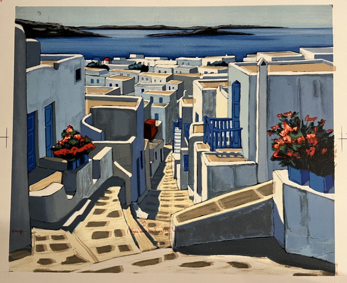 Village Grec by Jean Claude Quilici 