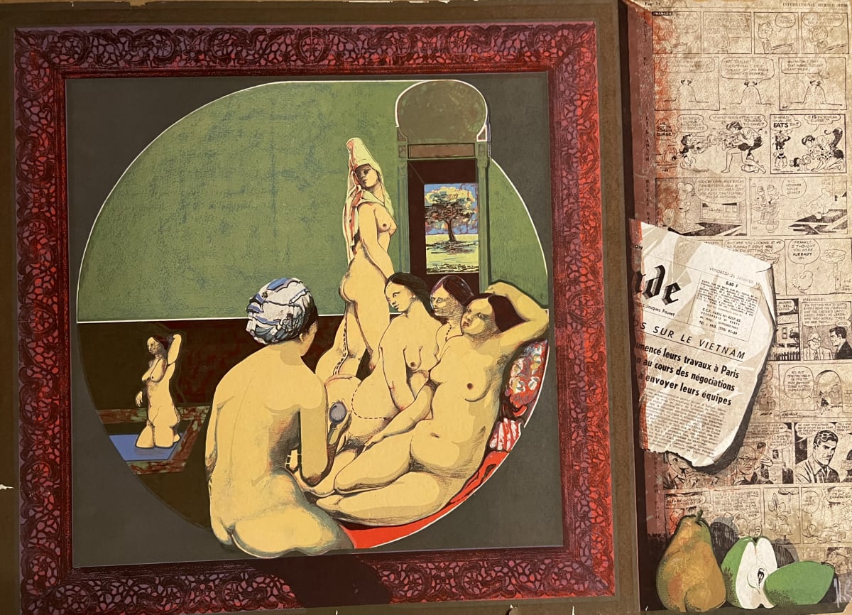 Le Bain Turc (d'après Ingres I) by Herman Braun-Vega 