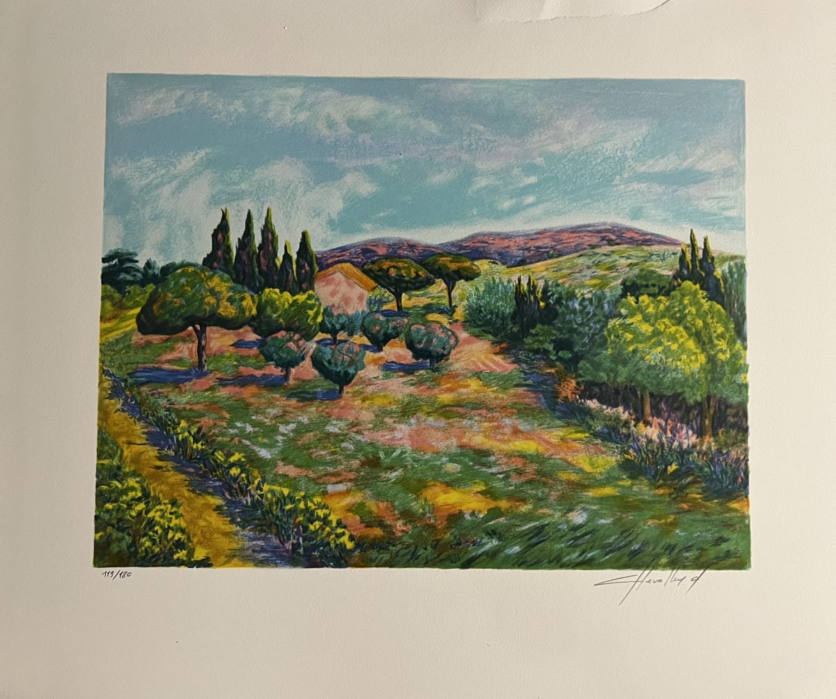 Paysage du Lubéron by Claude Chevalley 