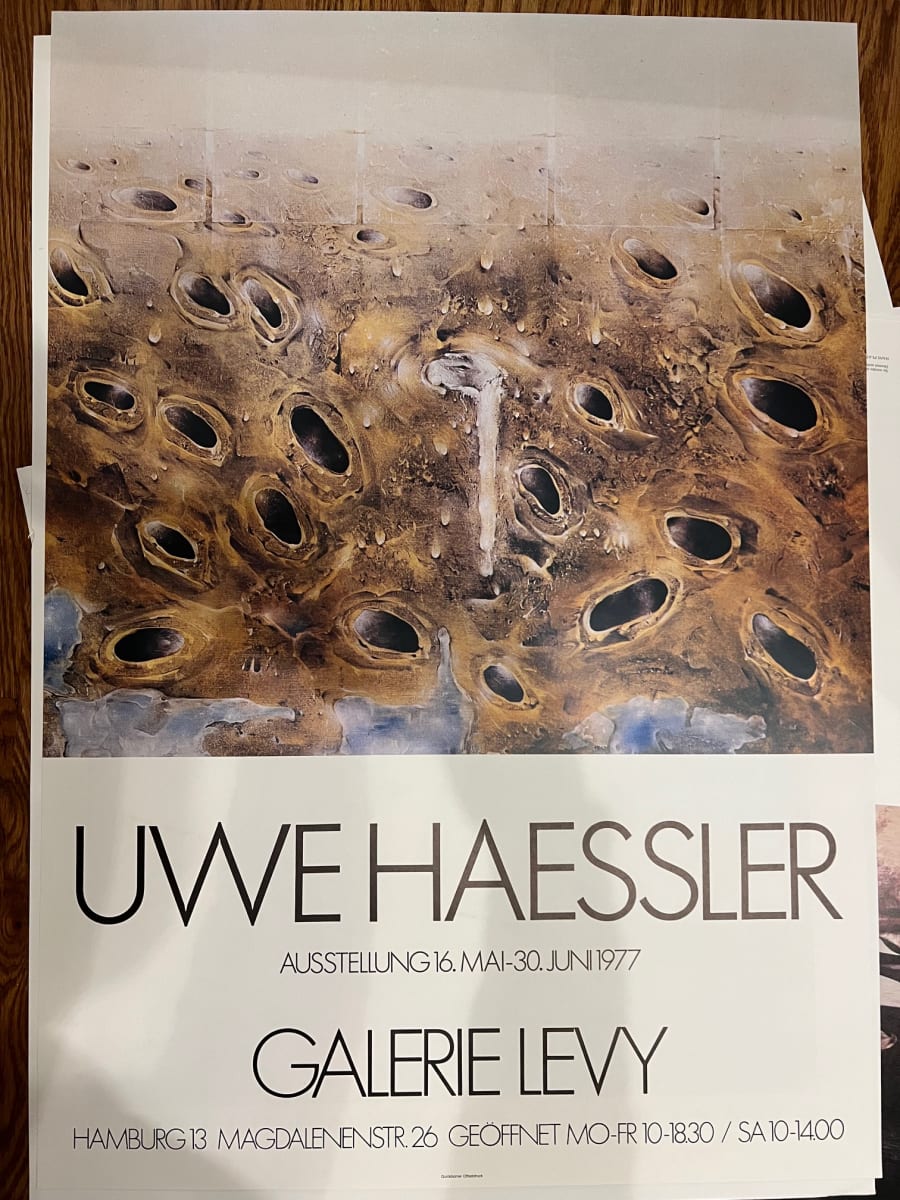 Galerie Levy Poster 1977 by Uwe Haessler, Image 1.