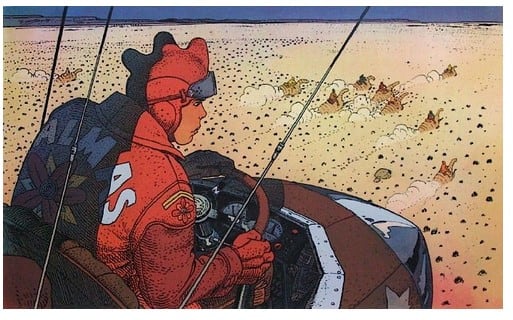La Nacelle by Moebius, Jean Giraud, Image 1.