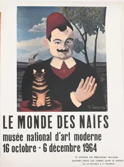 Le Monde des Naifs exhibition poster by Henri Julien Rousseau 