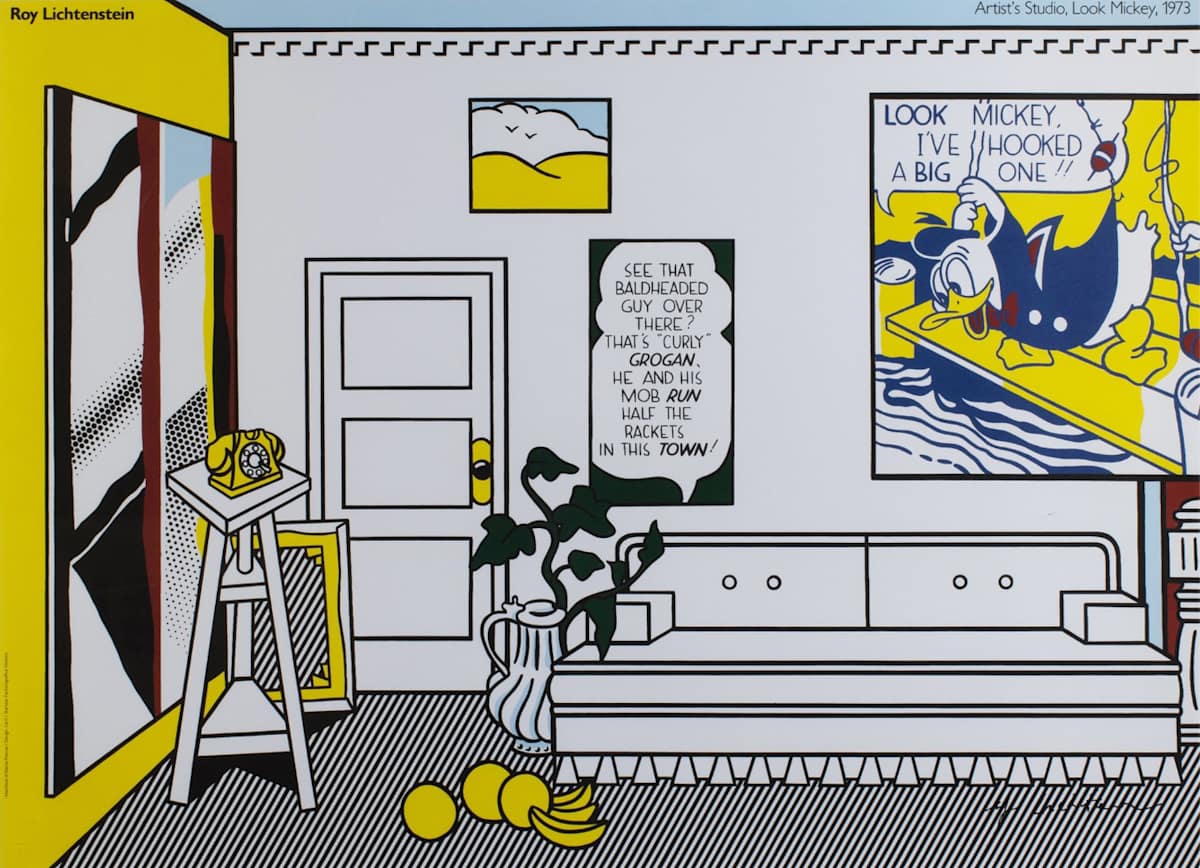 Artist's Studio - Look Mickey by Roy Lichtenstein 