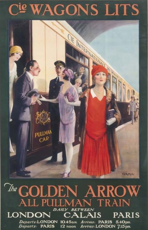 The Golden Arrow Pullman Train Wagons Lits by William Spencer Bagdatopoulos 