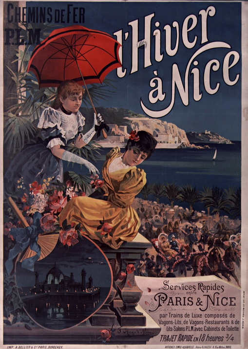 L'Hiver à Nice Wagons Lits by Frederic Hugo d'Alesi 