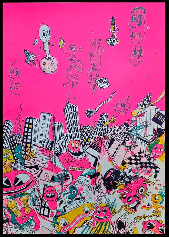Selbstporträt in Pink 2000 by Marcel Sollberger (Bastian), Image 1.
