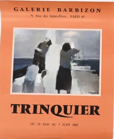 Poster exposition galerie Barbizon by Trinquier 